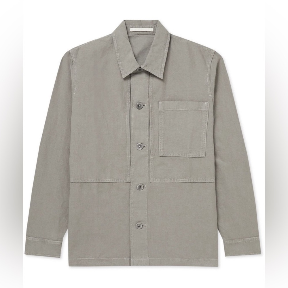 New Norse Projects Kyle Cotton-Linen Jacket Gray